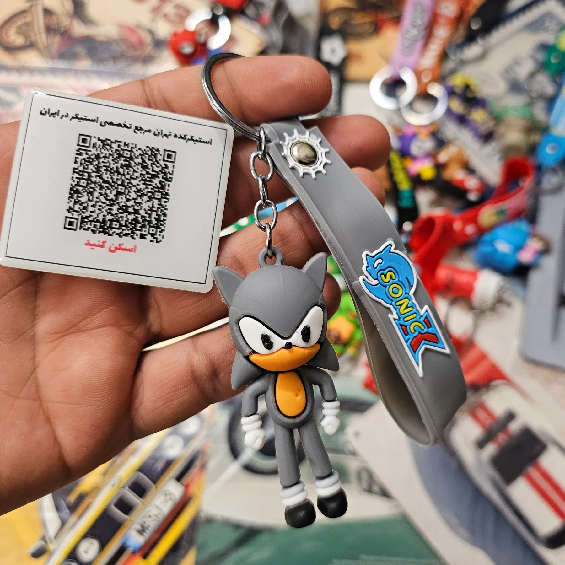 جاکلیدی سونیک فانتزی آویز کیف و کوله طرح Sonic